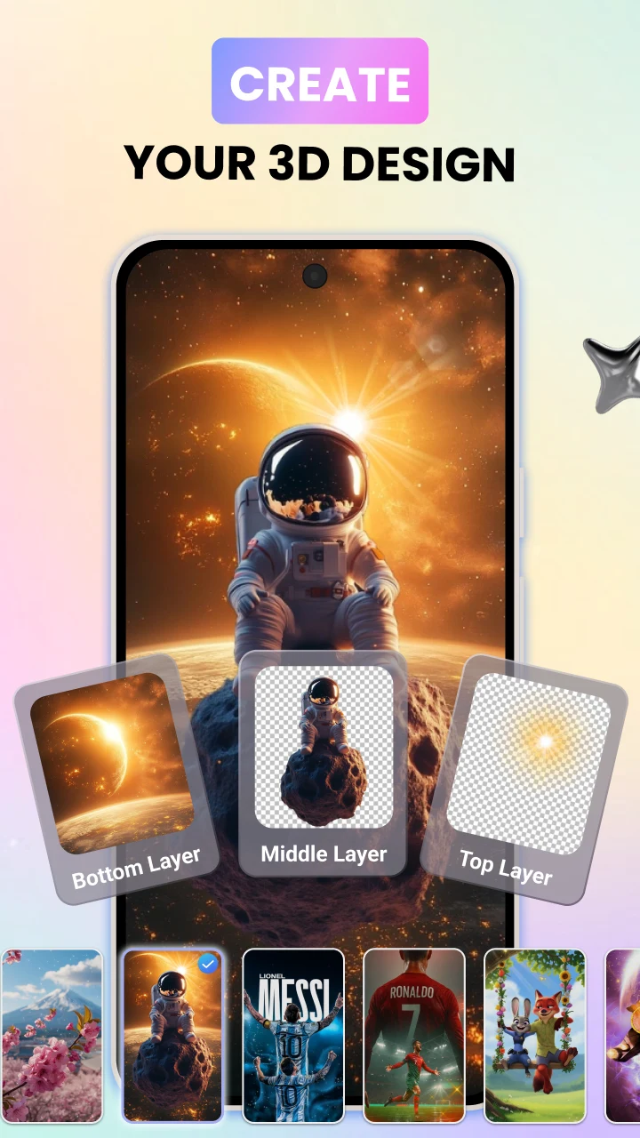 3D Live Wallpaper Maker 4K screenshot